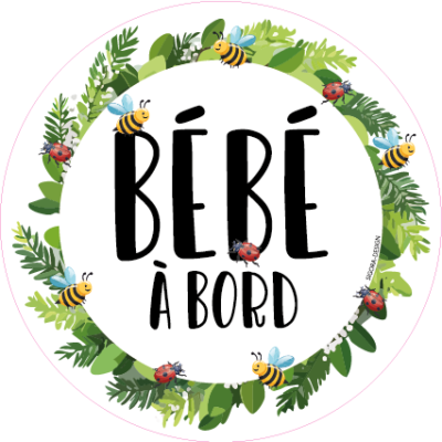 Bébé à bord Coccinelle Indicateur de présence bébé