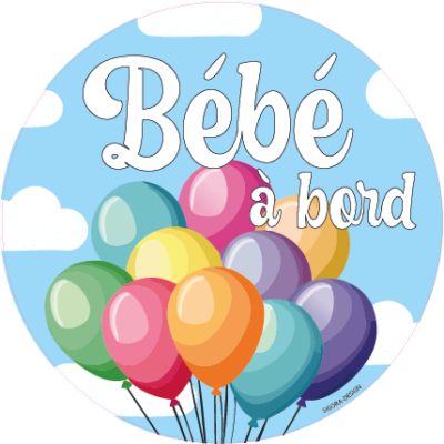 bébé à bord ballon