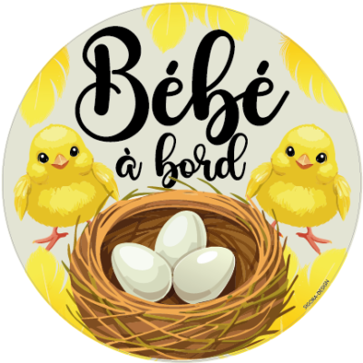 bébé à bord poussin