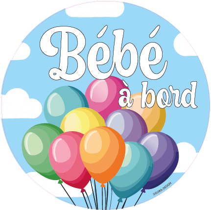 bébé à bord ballon