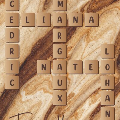 scrabble familiale bleu et vert