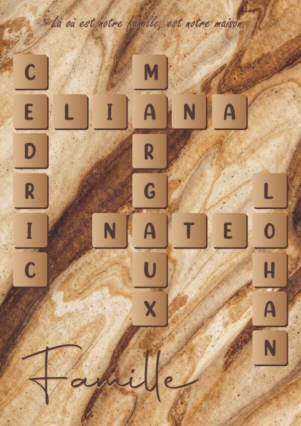 scrabble familiale bleu et vert