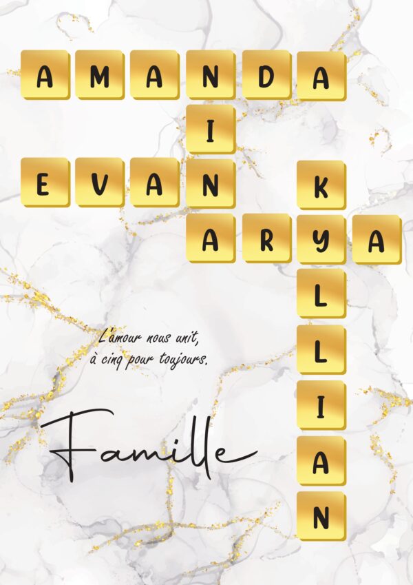 scrabble familiale blanc et or