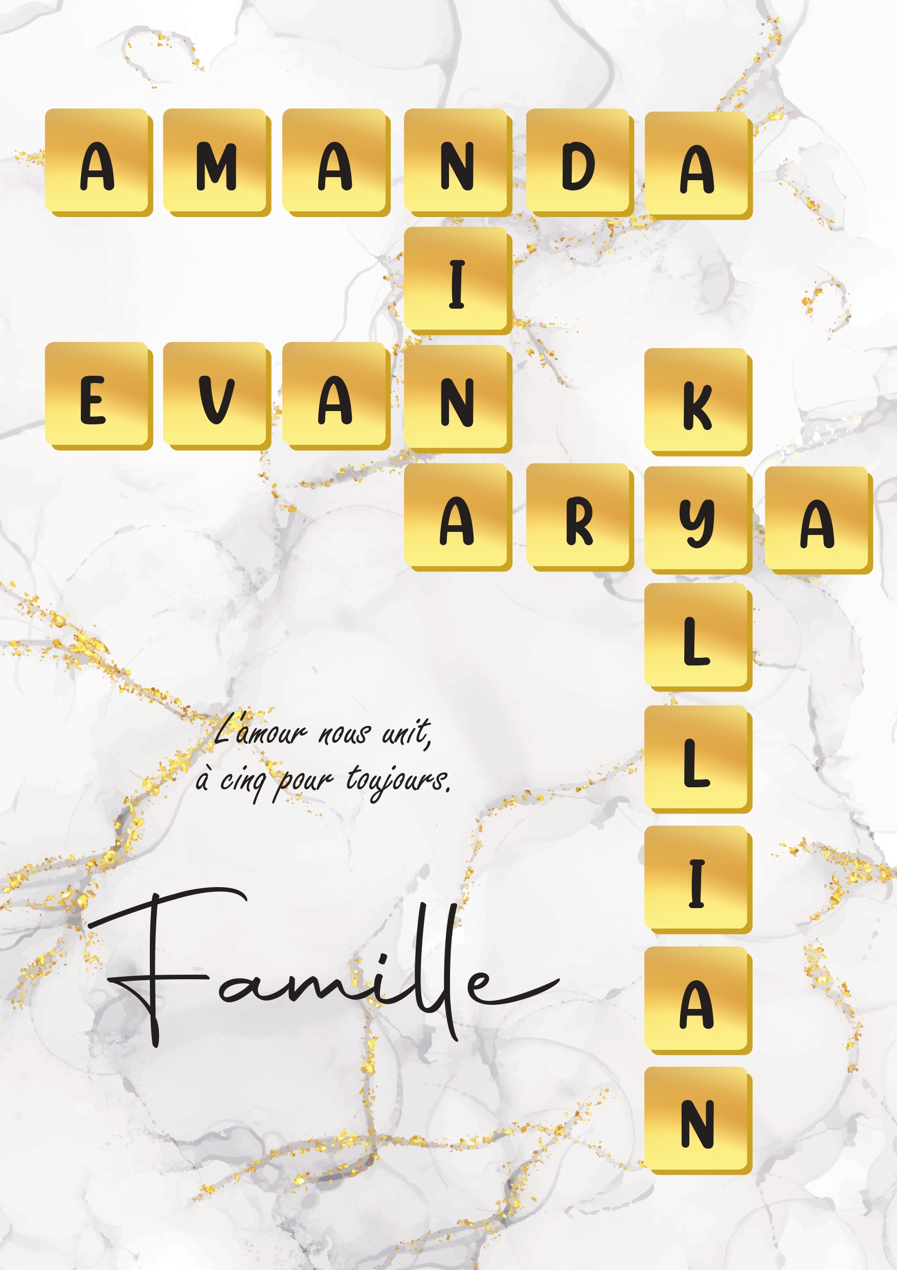 scrabble familiale blanc et or